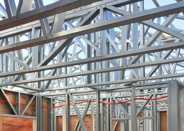 Casa pré-fabricada de luxo com estrutura de aço leve pré-fabricada nos EUA