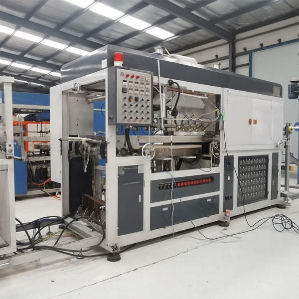 Used 33KW Vacuum Thermoforming Machine With PLC Control System Max Forming