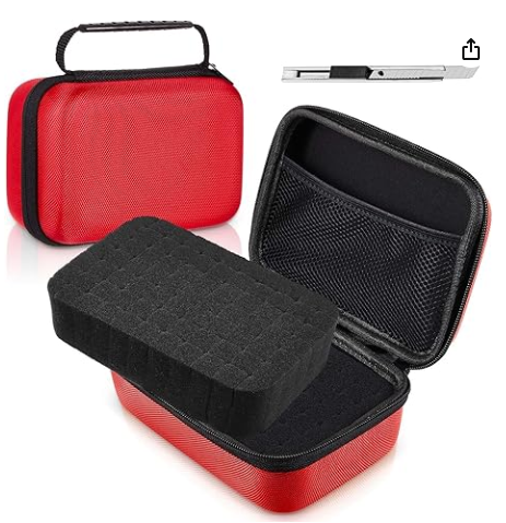 EVA Hard Case with Customizable Foam 11 x 7.8 x 4.3 Inch Protective EVA Carrying Case Shockproof Outdoor for Camera, Digital Products, Electronic Instruments with Knife