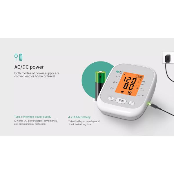 ABS LCD подготовляют монитор кровяного давления тумака, пластиковый монитор кровяного давления предплечья