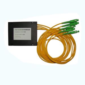 ABS Splitter оптического волокна PLC 1×4 упаковывают разъем SC/APC для сетей FTTX