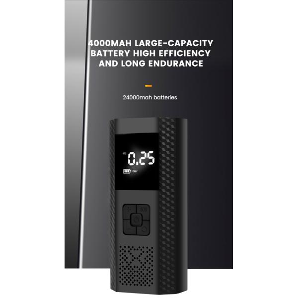 YANTU AM34 Mini Cordless Portable Digital Tire Inflator 12L / min Air Flow 80dB Noise