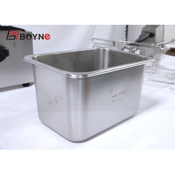 Fried Food 4L Stainless Steel Fryer Restaurant Furnace easy cleaning