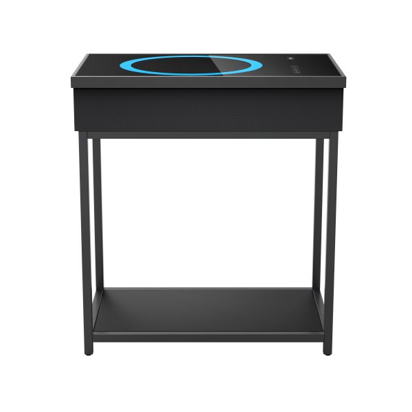 Metal table speaker Smart Triangle Side Table Wireless Charging Bluetooth Speaker TWS Function Listen to Music at Home