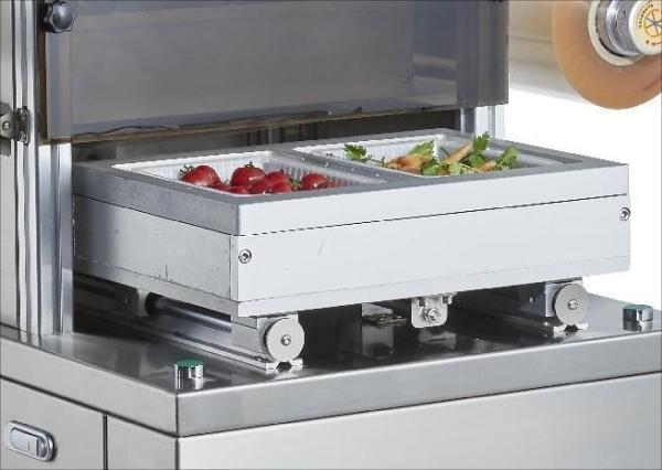 Automatic Tray Sealer DQ320L-V with Food Grade 304 Stainless Steel and 6061 Anodized Aluminum Mold for  Vacuum Displacement Packaging