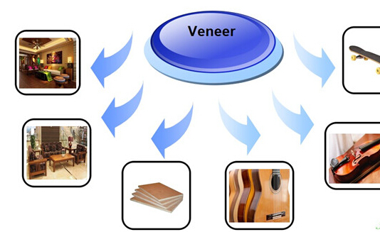0.5mm Thick Oak Flooring Veneer Wood Sheet , Fine Straight Crown Grain
