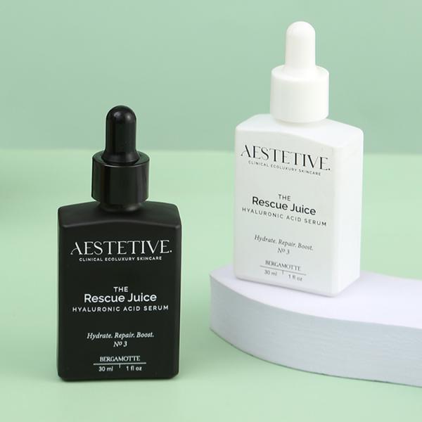 Square Shape Black White Color Perfume Glass Bottles With Metal Silver Dropper and Customized Logo Printing 10ml 15ml 30ml 50ml