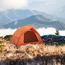 Camping Tent for 2 Person, 4 Person, 6 Person - Waterproof Two Person Tents for Camping, Easy Up Tent for Family