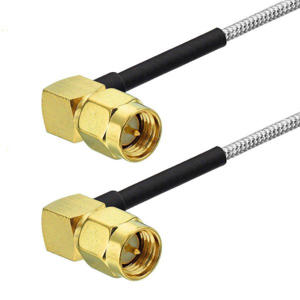 SMA Pigtail RF Connector Cable Assembly with 0~3GHz Frequency, 1.2 VSWR, and Gold Plated Brass