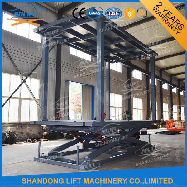 Underground Scissor Double Car Parking System Hydraulic Car Lift for 2 Cars