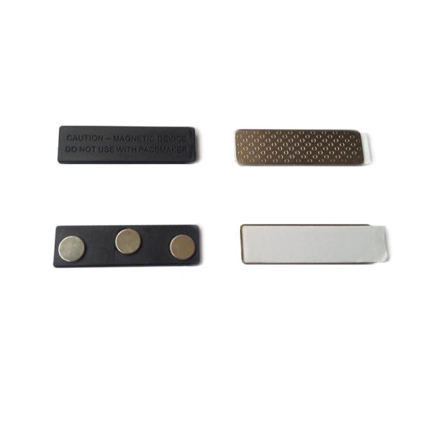 Capa magnética del níquel de la insignia de nombre del tamaño del neodimio de encargo del bloque