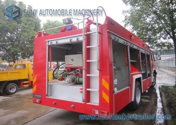 Carbon Steel Q235 Tank Two Axle Dongfeng Fire Fighting Vehicle 4x2 With ISB190 40 Engine