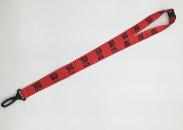Popular heat transfer printing  lanyards with plastic backle  for exhibitions