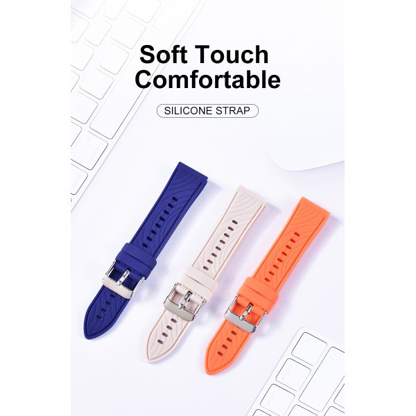 Elegant Curved Soft Silicone Watch Bands · Starting At .20 Each | Custom Logo Available - China Wholesaler SHX