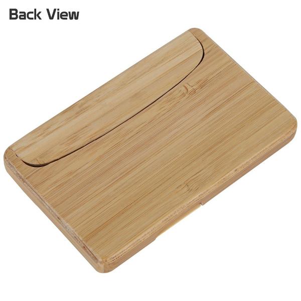 Rectangle Business Bamboo Card Holder With Special And Fashion Design