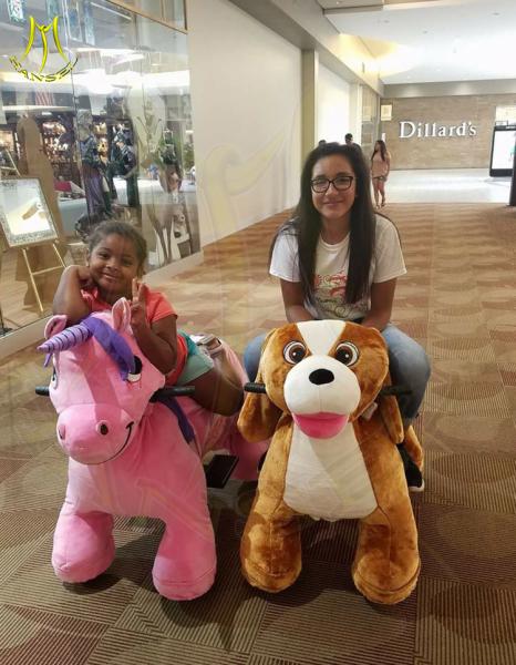 Hansel Bearing capacity 150 KG carnival plush toy unicorn zoo riders for mall rideable animal