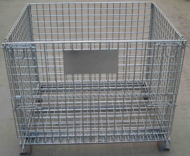 Powder Coated Pallet Stillage Cage 5-10mm Wire Diameter Warehouse Racking Cages