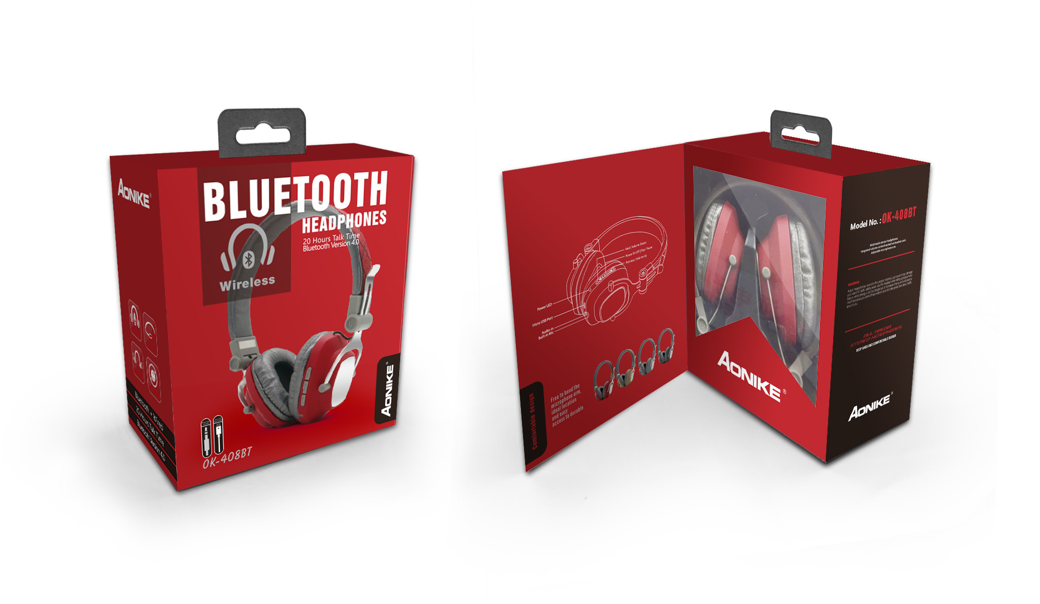 Супер басовые наушники Bluetooth стерео 5pin 110dB 8h