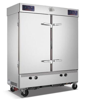 12KW Solução de Hotel Elétrico Equipamento de Lobby do Hotel Arroz Carro a vapor Porta dupla 24 bandejas para grandes quantidades de arroz