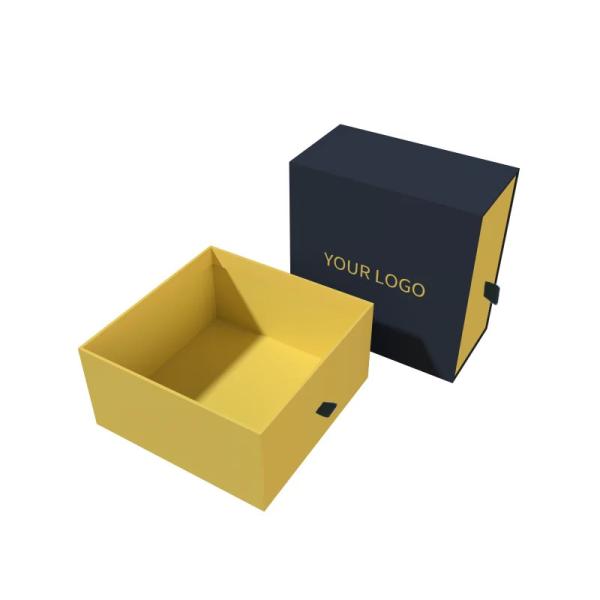 Wholesale Business Supply Customized Perfume Bottle Packaging Boxes Black Drawer Jewelry case Box