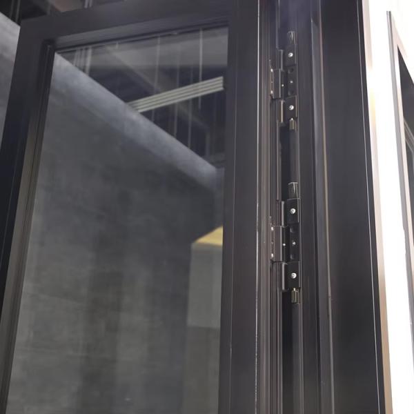 Modern Aluminum Glass Entry Door Clear External Aluminium Glass Door