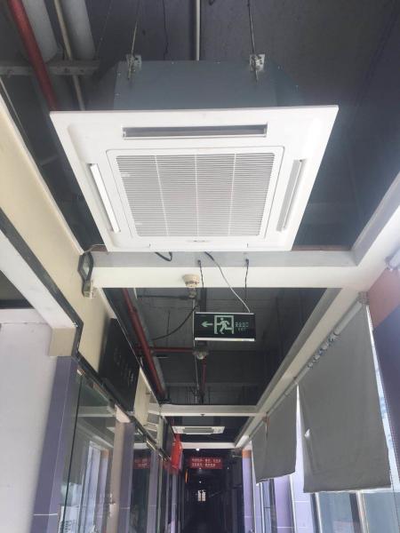 510CMH quatro água refrigerada tubulação Fcu tipo cassette com conexão de ar fresco