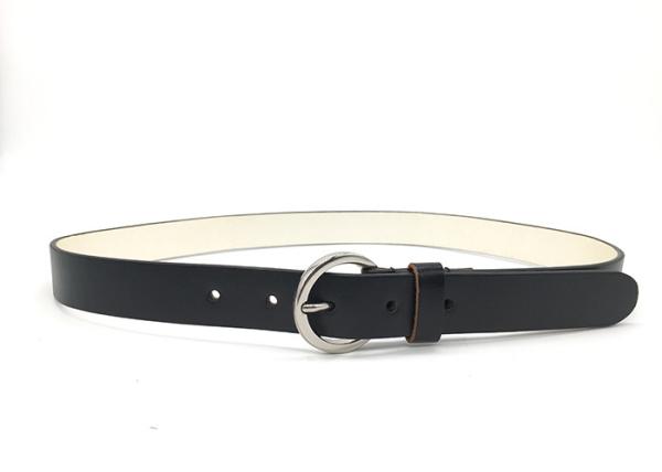 Cute Women 's Fashion Leather Belts For Jeans Or Dress With Round Buckle