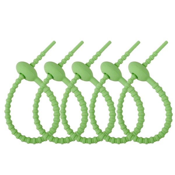 Reusable Silicone Cable Twist Ties Bread Tie Bag Sealing Clip Silicone Management Ties Cord Organizer For Car Home Offic