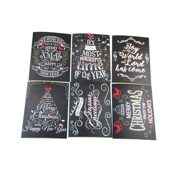 Merry Christmas Sound Greeting Card Square Shape Custom Design With Chip Module