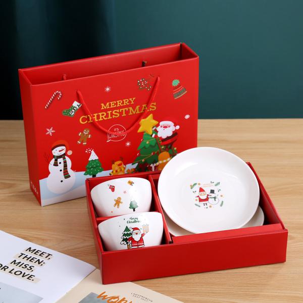 Customizable Ceramic Home Decoration Tableware For Christmas Gift