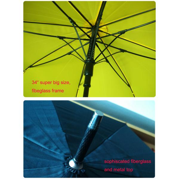 29 Inch Golf Umbrellas With Protective Rubber Handles And Sturdy Fiberglass Poles