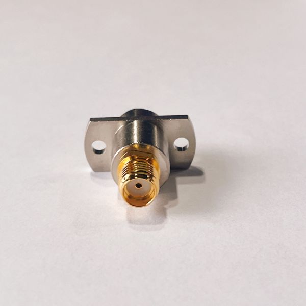 2 Holes RF Adapter Flange BMA To SMA Adapter DC-18GHz For RF Passive Components