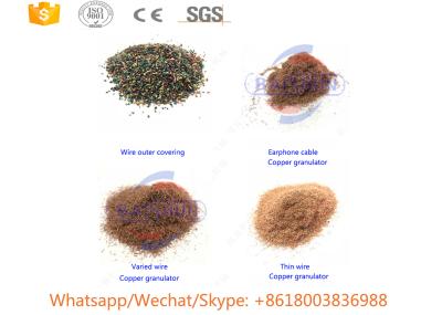 Waste Copper Wire Granulator Machine , Scrap Cable Wire Recycling Machine