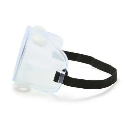 No Color Medical Safety Goggles ,  Medical Eye Goggles Black Frame Flat Design