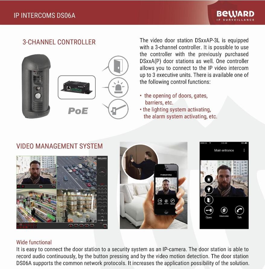 Глоточка Onvif телефона IP65 дверной звонок аудио видео-