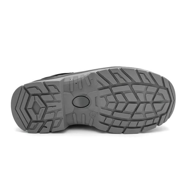 Botas de cuero genuino para hombres negras Botas de seguridad de trabajo pesado resistentes al deslizamiento