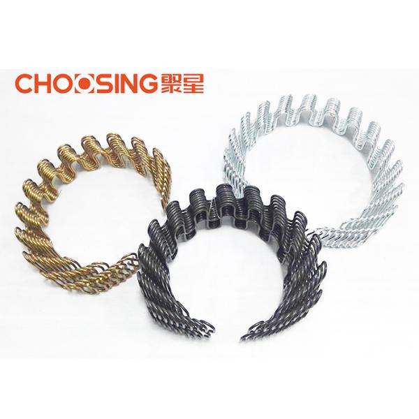 3.2mm High Arch Upholstery Zig Zag Springs Heat Treatment With Transparent Painting Coating