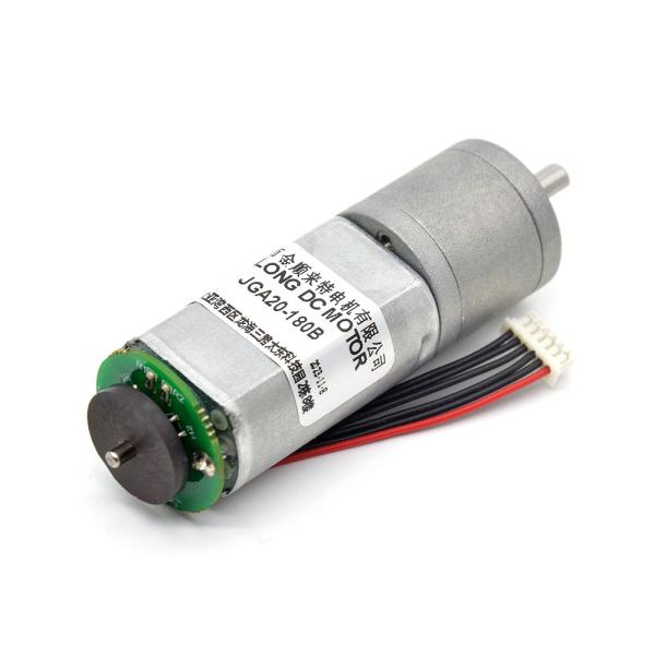 Brush Motor Encoder JGA20-180B 12V 21RPM 1:374 12v Dc Motor With Encoder Micro Dc Gear Motor With Encoder