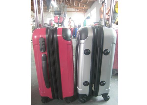 3 Piece Set ABS PC Luggage Bag , Bright Color 4 Wheel Lightweight Suitcase Set