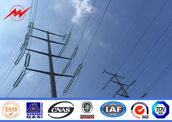 puissance Polonais en acier Gr65 de transmission électrique de 8m 10m 12m tubulaire/échelle soudée