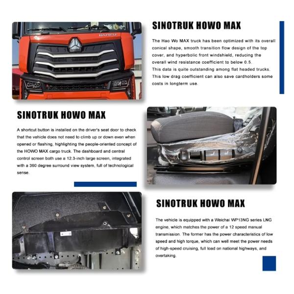 USED Howo 6*4 Camiones tractores para vehículos comerciales pesados