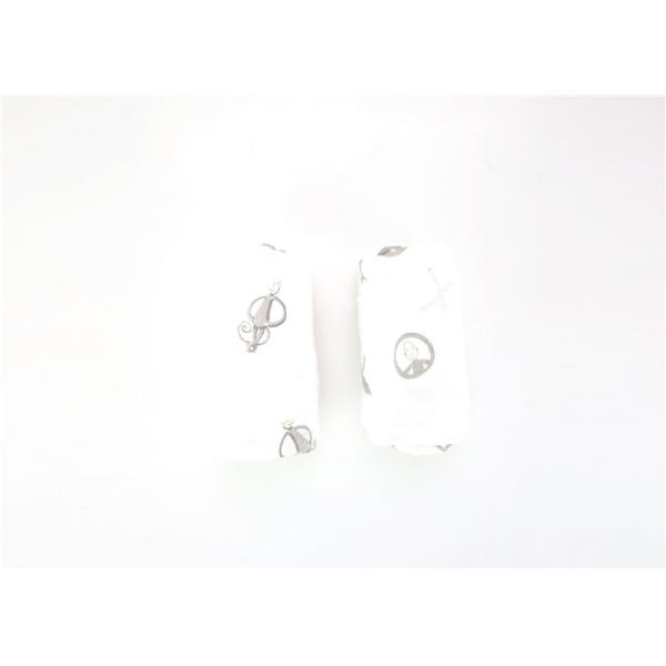 100% Organic Cotton Swaddle Wraps  Muslin Receiving Blankets Fluffy And Soft