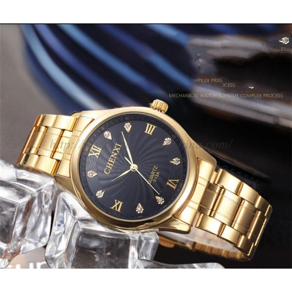 013 Full Gold Stainless Steel Watches Man Watch Quartz Watch Casual Dress Watch Roma Watch