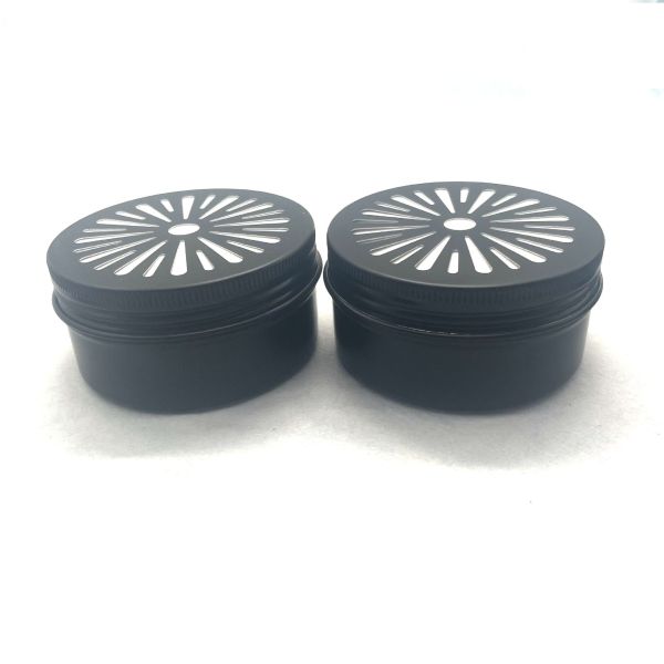 Solid Air Freshener Aluminum Jar Can Round Car Air Freshener Bead Packaging Metal Box