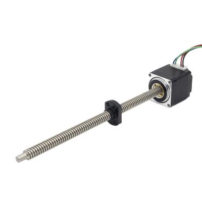 80 Degree Temperature Rise Nema 11 Linear Stepper Motor with Trapezoidal Thread Screw