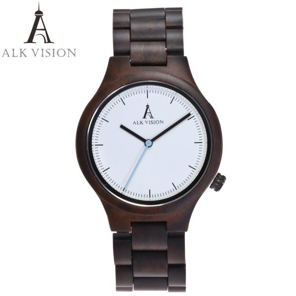 ALK Vision Mens Wood Watch Black Women Watches Couples Clock Real Wooden Watches Natural Wood Men Watch Top Brand Men wr