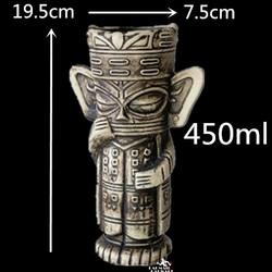 Creative Ceramic Tiki Mugs Hawaiian Cocktail Mug  Porcelain Beer Wine Mug Drinkware