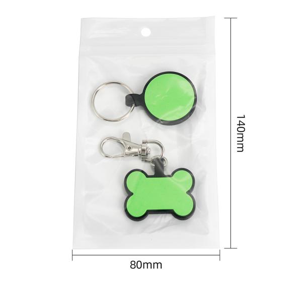 Rose Orange Blank Dog ID Tags Silicone Name Tags For Dogs Personalized