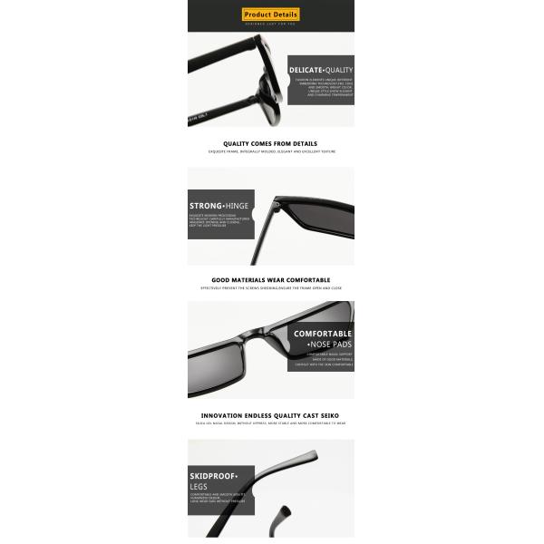 Men Women Trend Small Box Cool Cat Eye Glasses Outdoor Catwalk Travel Sunshade