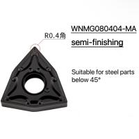 Wnmg080404-Ma Lâmina de torno de pêssego externa Lâmina CNC inserções indexáveis de lâmina utilizadas em ferramentas CNC